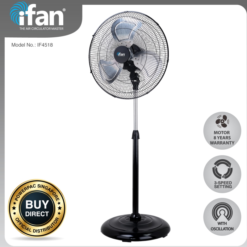 iFan - PowerPac 18-inch industriële standaardventilator 120 W (IF4518) voorraden apparaten (beschikbare voorraden)