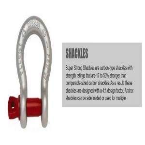 Drop Forged Gegalvaniseerde G210 stalen d-beugel / schroefpen-beugel