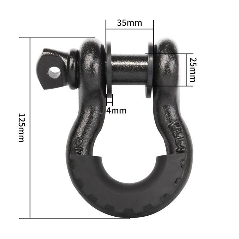 HDG gesmeed koolstofstaal G209 Schroef Pin Bow Shackle met isolator kit