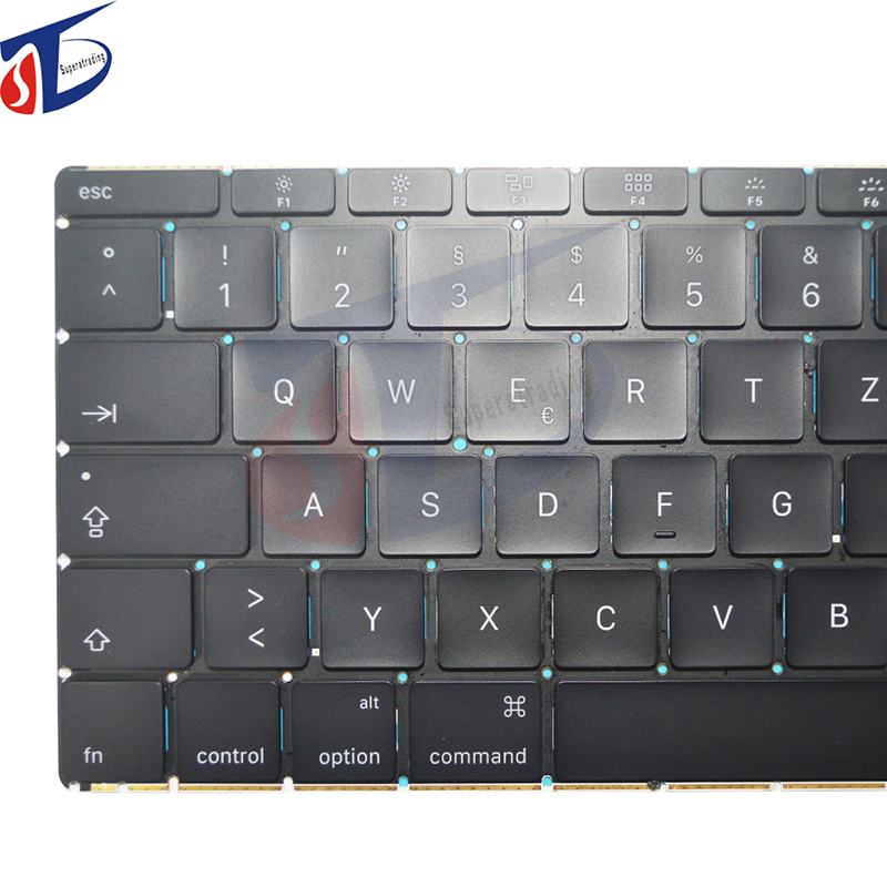 Vervangend A1534 Duits toetsenbord zonder achtergrondverlichting voor Apple MacBook Retina 12 '' A1534 2015-toetsenbord