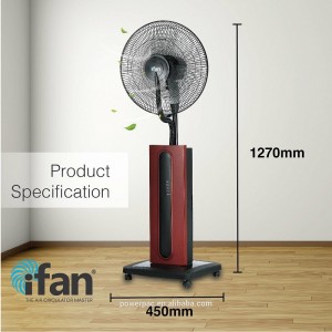 iFan-PowerPac Mist Fan Luchtkoeler met muggenspray (IF7575) Voorraden Apparaten (beschikbare voorraden)