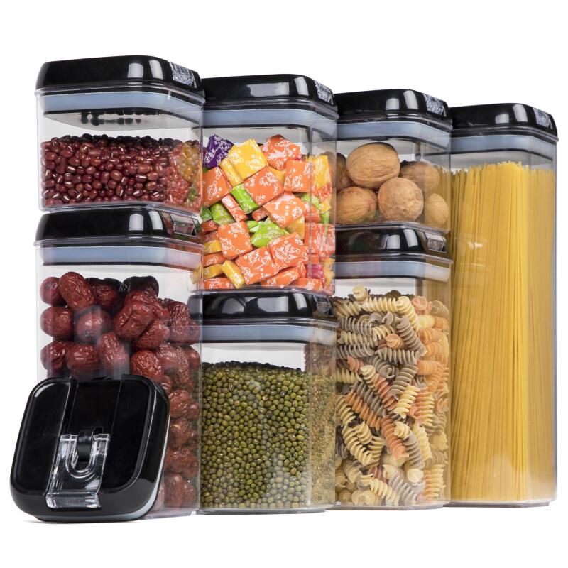 7-delige set BPA-vrije luchtdichte voedselopslagcontainerset, voedselopslagcontainers met deksels