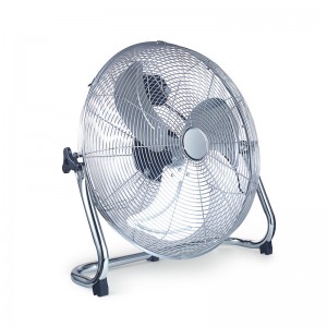 18 inch elektrische draagbare metalen huishoudelijke vloerblazer met drie messen sterke wind metalen ventilator
