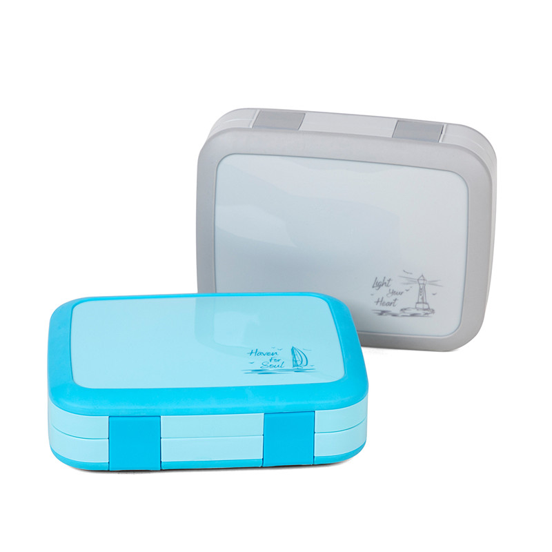 Plastic BPA-vrije lekvrije lunchbox voor Bento-kinderen