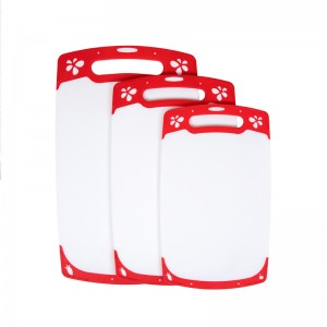 Uniek antislip-ontwerp Meerdere maten kunststof keuken snijplankenset