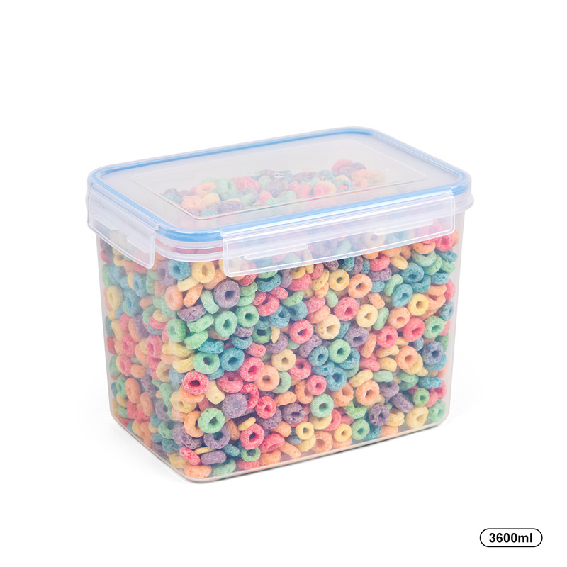 122,99 oz / 3,6 liter keuken BPA-vrije kunststof lekvrije opslagcontainers voor granen met afsluitdeksels