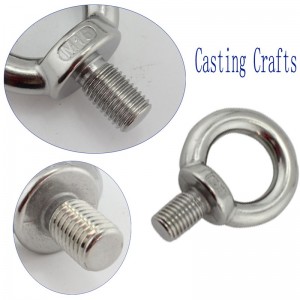 Gegalvaniseerde DIN580 messing oogbout m6