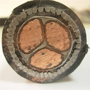 95 mm2 4-aderige kabel XLPE / PVC gepantserde koperen geleider LV meeraderige Swa-kabel