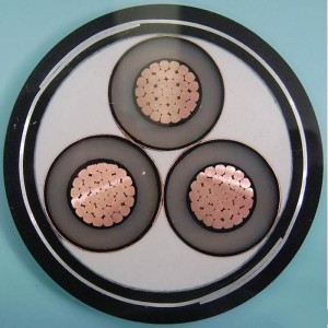 1-30KV 6 mm 3 Core Swa gepantserde kabel IEC60502, SANS 1339, BS 6622, AS / NZS1429.1, NFC 33226, CSA C 68.5
