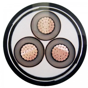 Multi-voltage gepantserde kabel met gemiddelde spanning met STA / SWA-pantser