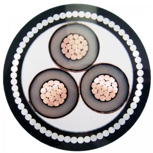 Multi-voltage gepantserde kabel met gemiddelde spanning met STA / SWA-pantser