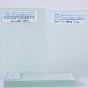 GEKLEURD ZUUR geëtst GLAS