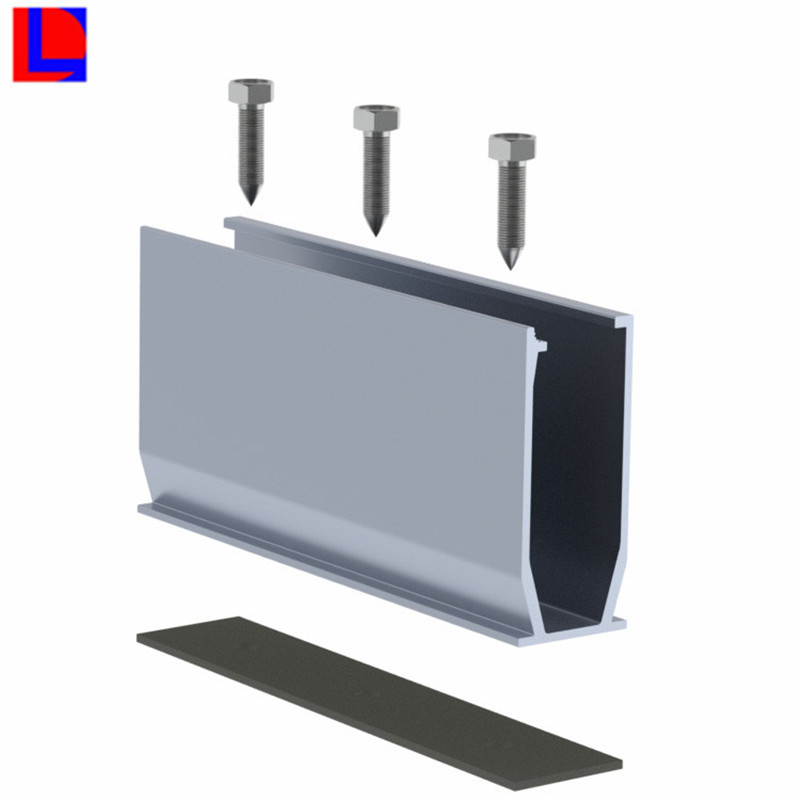 Custom extrusie aluminium zonnepaneel montageframe