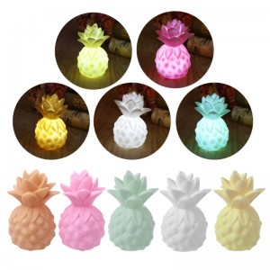 LED vinyl ananas spel rekwisieten LED nachtlampje tafel slaapkamer decoratieve baby koplamp kinderverlichting speelgoed cadeau