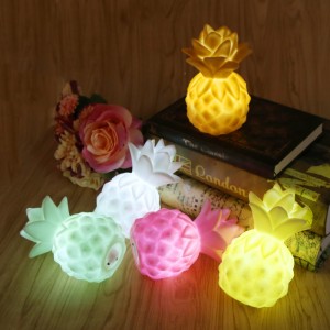 LED vinyl ananas spel rekwisieten LED nachtlampje tafel slaapkamer decoratieve baby koplamp kinderverlichting speelgoed cadeau