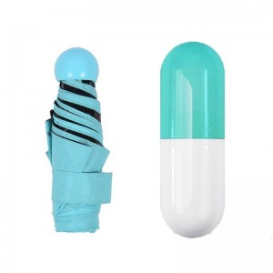 Hete verkoop kleine 5-voudige mini damescapsuleparaplu