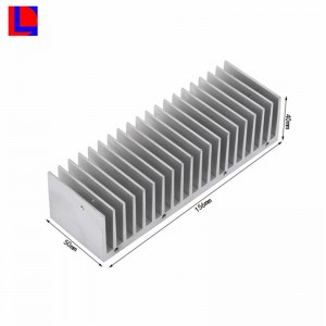 op maat gemaakte zilveren en gele geanodiseerde aluminium koellichaam / radiator