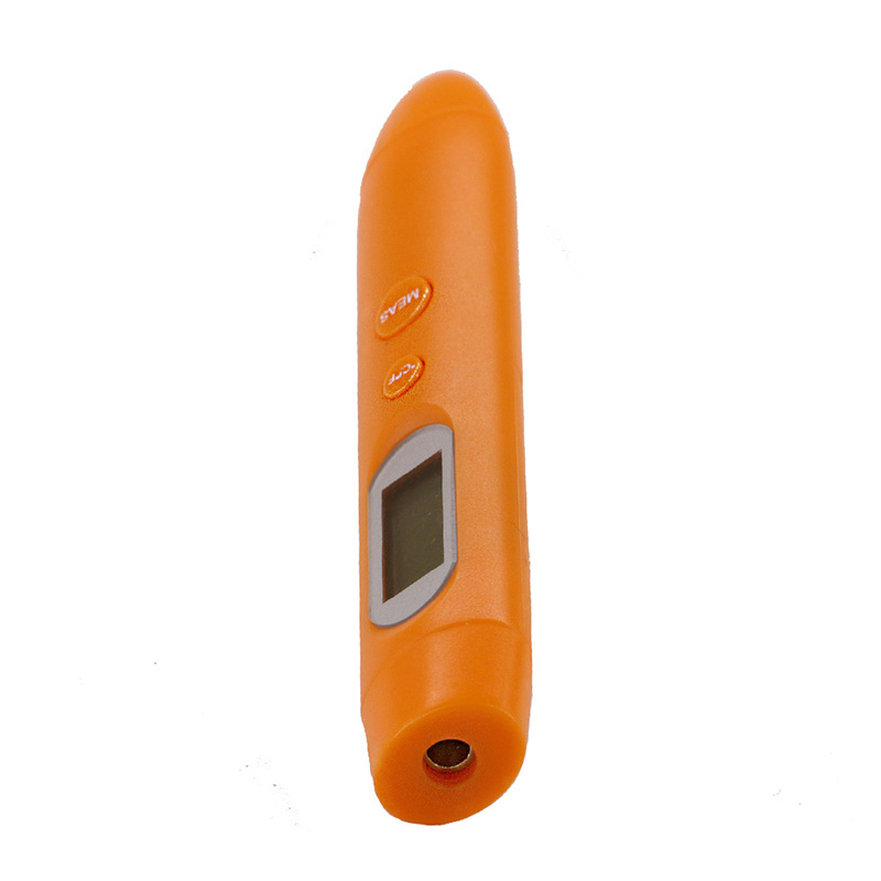 Nieuwe producten 2019 Chinese fabrieksoor- en voorhoofd-infraroodthermometer met groen oranje rode achtergrondverlichting