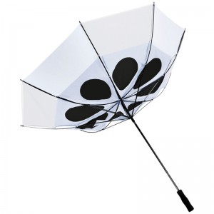 Groot formaat 62 inch dubbele canpoy winddichte golfparaplu met gaten