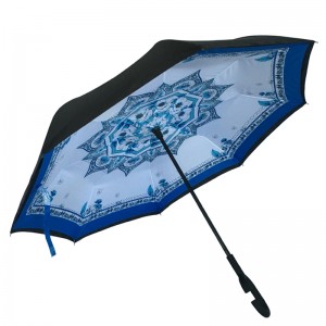 Groothandelsmarkt daling scheepvaart achteruit auto reizen omgekeerde paraplu met omgekeerde dicht