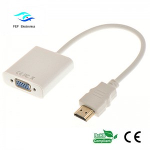 hdmi mannelijk naar vga vrouwelijk converter Code: FEF-HIC-001