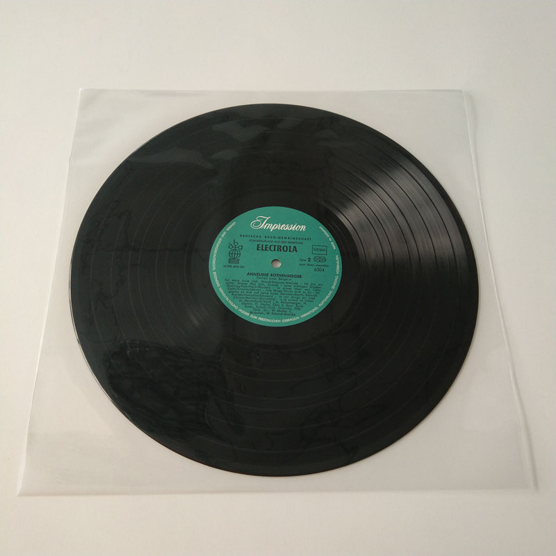 Buitenmoffen van 12 inch LP-plat plat polyethyleen