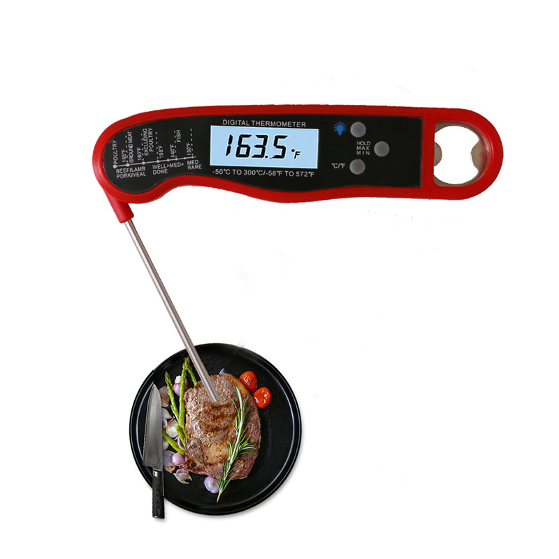 Slimme digitale waterdichte, snelle voedingsnetwerkthermometer met achtergrondverlichting