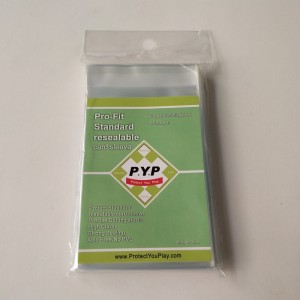 Kristalhelder Pro-fit hersluitbare standaard kaarthoes 63,5x88 mm bordspel mouwen