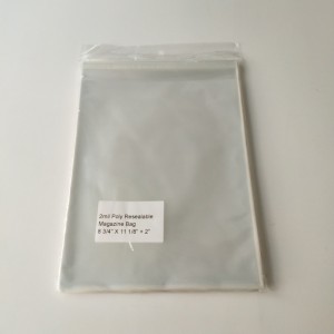 Kristalheldere 2mil poly hersluitbare tijdschriftenzak