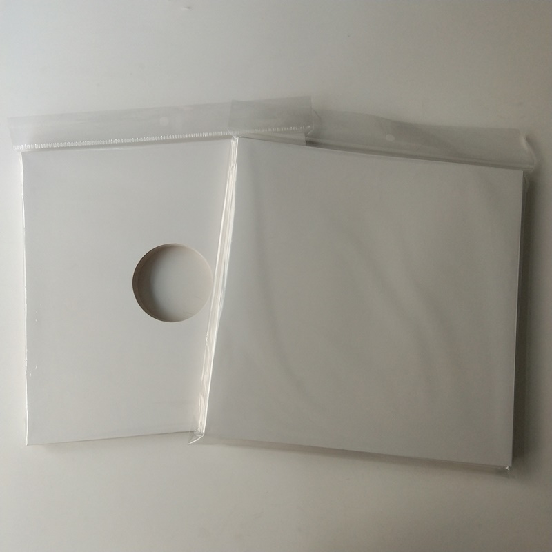 12 Witte kleuren karton LP / Record Cover Geen gat