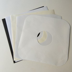 12 LP-binnenmouwen uit wit papier voor 33 toeren vinylplaten