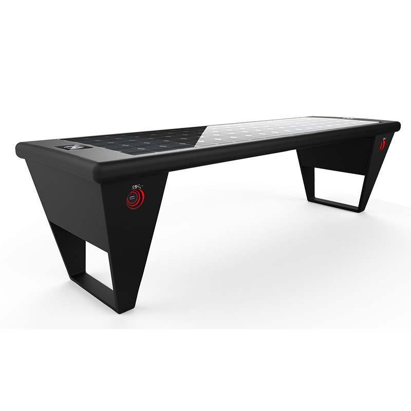 Zonne-energie Outdoor Street Bench telefoon Opladen WiFi en Bluetooth beschikbaar