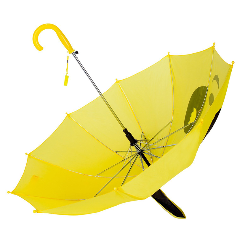 Groothandel paraplu zwart geel kleur panda auto open dier kinderen paraplu