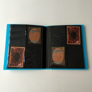 Blauwe kleur 4 zakken Pokemon Card Poly Binder Side laden