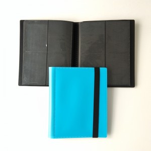 Blauwe kleur 4 zakken Pokemon Card Poly Binder Side laden