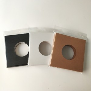 7 Inch 45 RPM 350 gram bruin kartonnen platenjack met gat