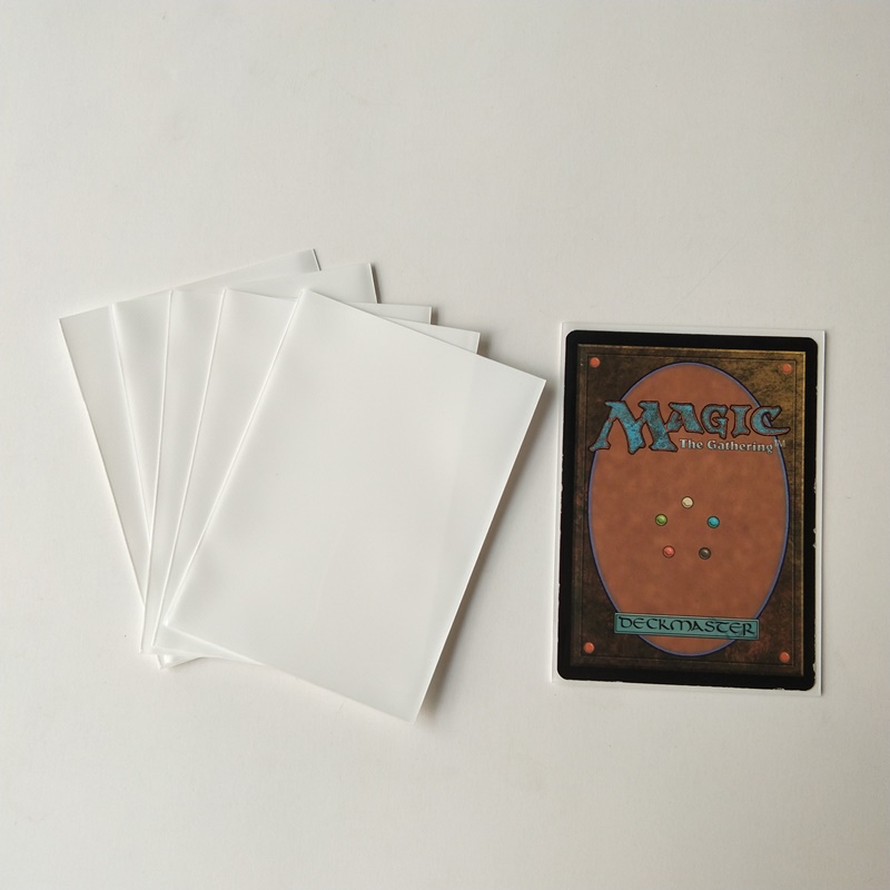 Witte matte dekbeschermers mouwen Standaard MTG Pokemon