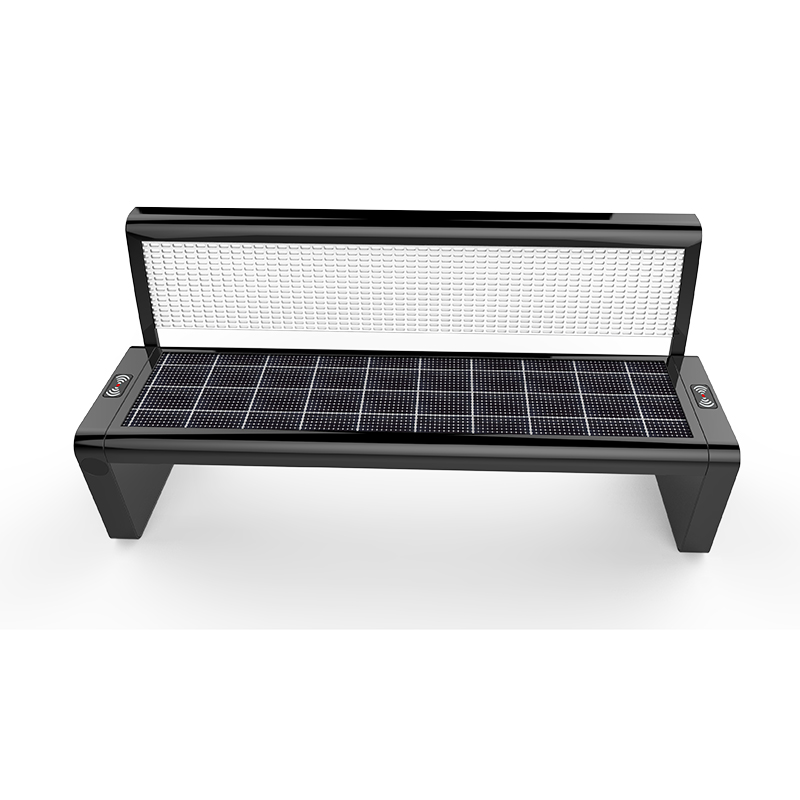 Solar Smart Bench Optionele fietsstandaard en LED-scherm aan de achterkant