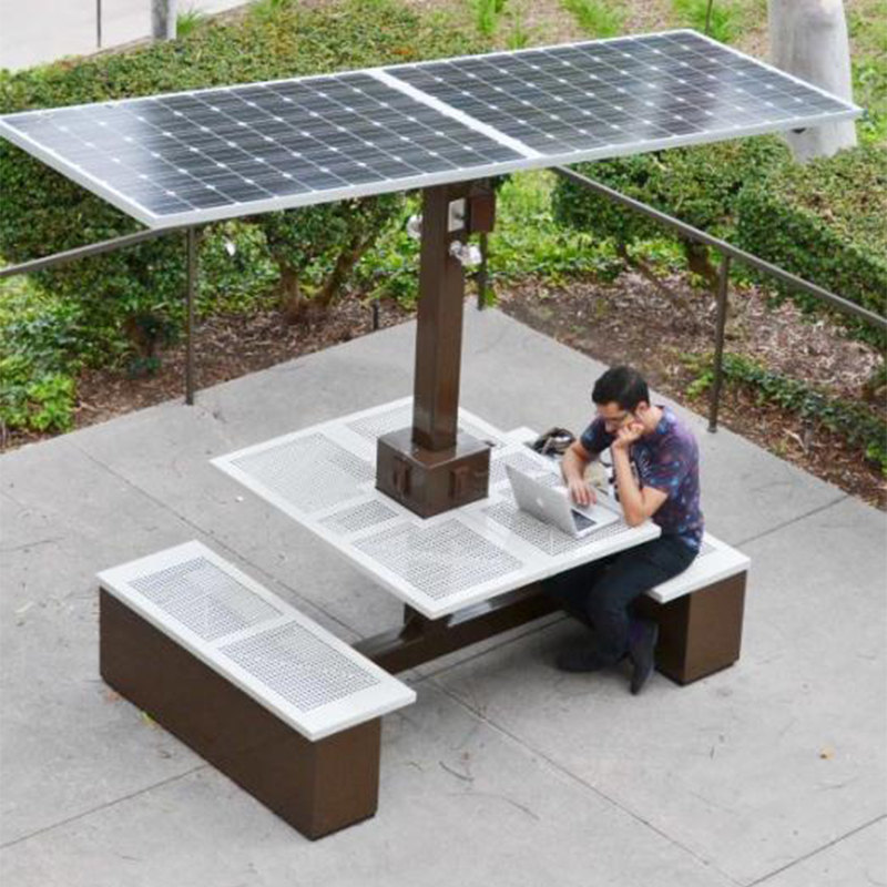 Smart Picnic Table Zonne-energie Bench Factory in China