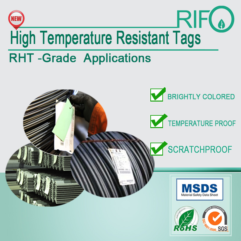 Hoge kleurverzadiging, offset / scherm / UV-afdrukbare tags voor hoge temperaturen