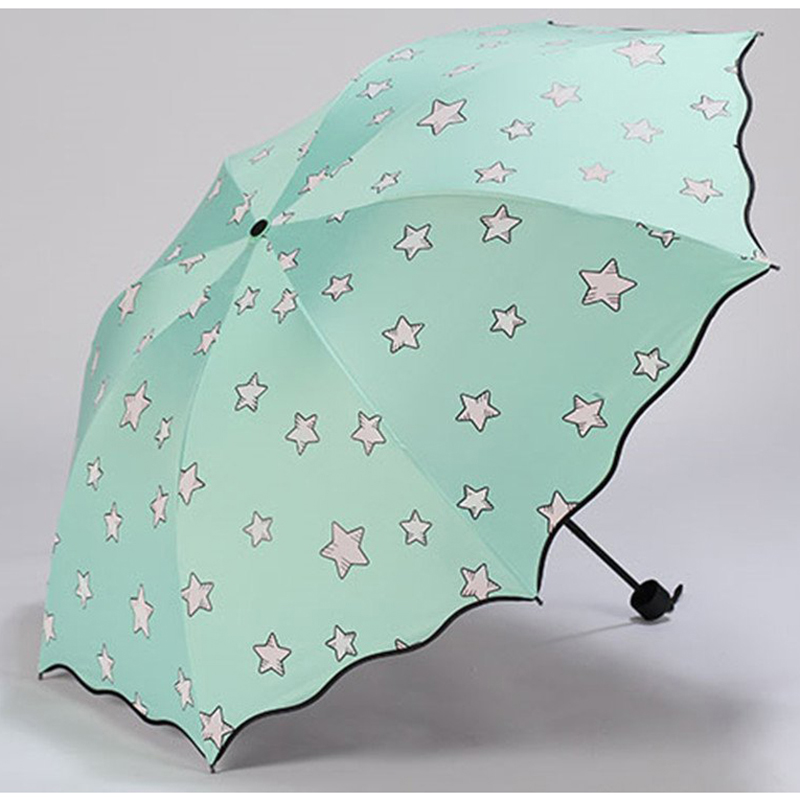 TOP gewaardeerd item kleur veranderende relatiegeschenken 3-voudige regenparaplu
