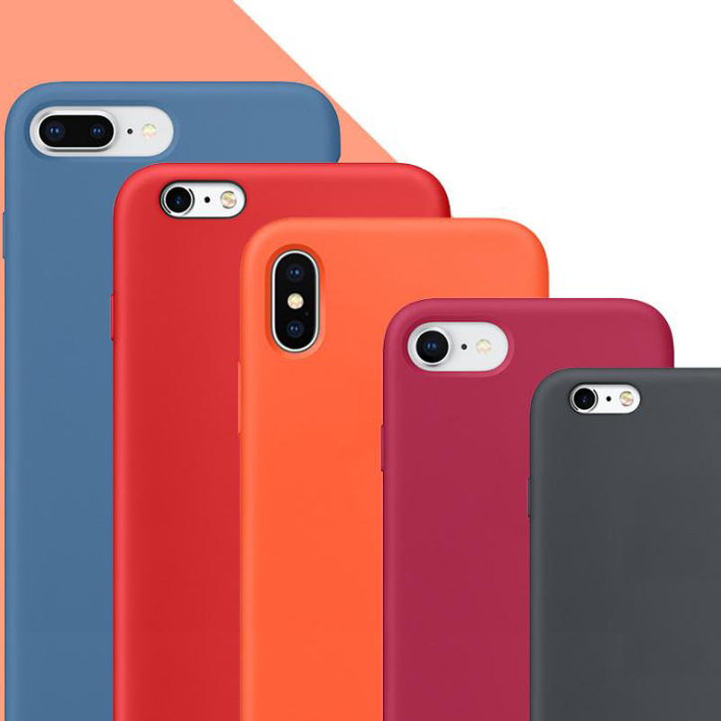 hoogwaardige siliconen telefoonhoes voor iPhone XS, XR, Max