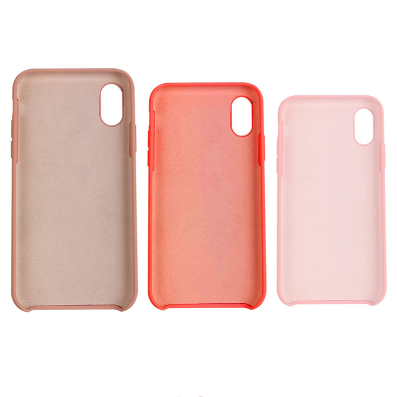 hoogwaardige siliconen telefoonhoes voor iPhone XS, XR, Max