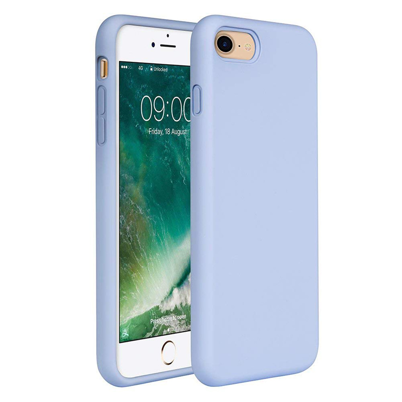 Voor iPhone plus mobiele telefoon case Zachte vloeibare siliconen TPU achterkant mobiele telefoon case