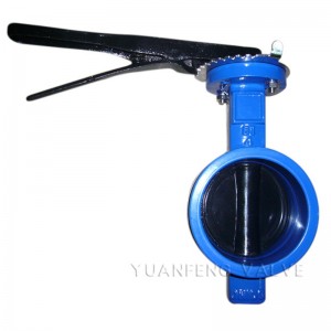 Gegroefde vlinderklep