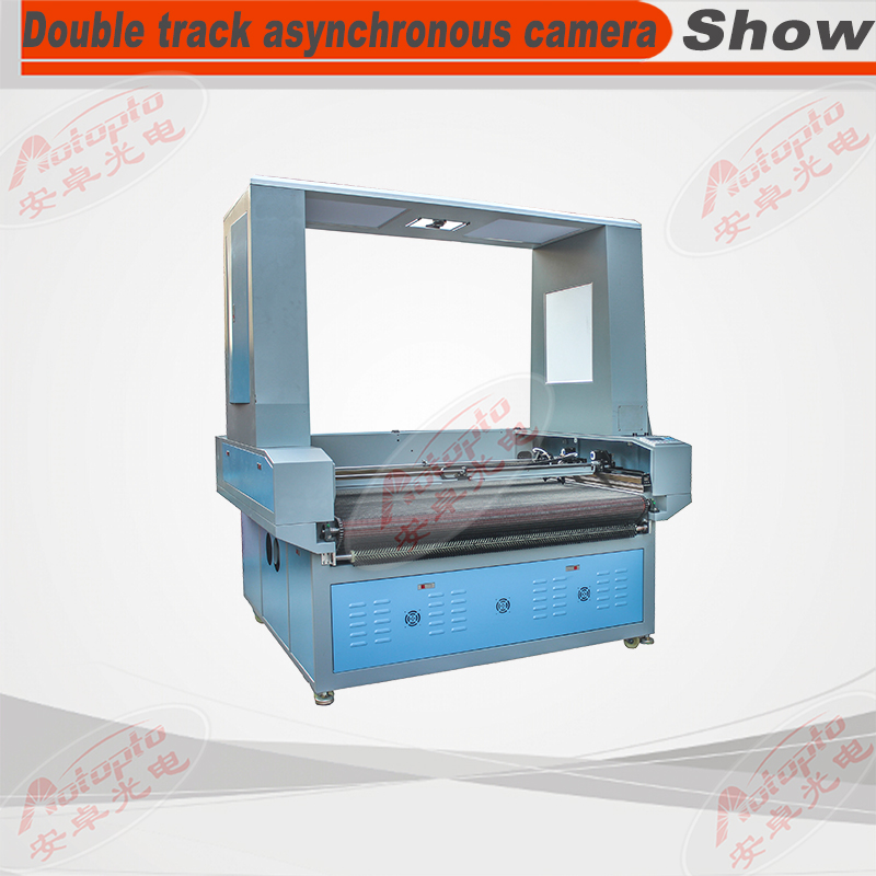 Dubbelsporige asynchrone snijmachine 100 w co2 laser graveermachine lasermarkeermachine 220 V / 110 V lasersnijmachine cnc router