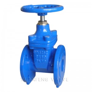 Niet-stijgende stam veerkrachtige zittende poortklep