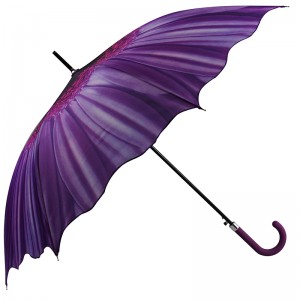 Fashion Sun Parasol Auto Open Compact outdoor Rechte paraplu met logo