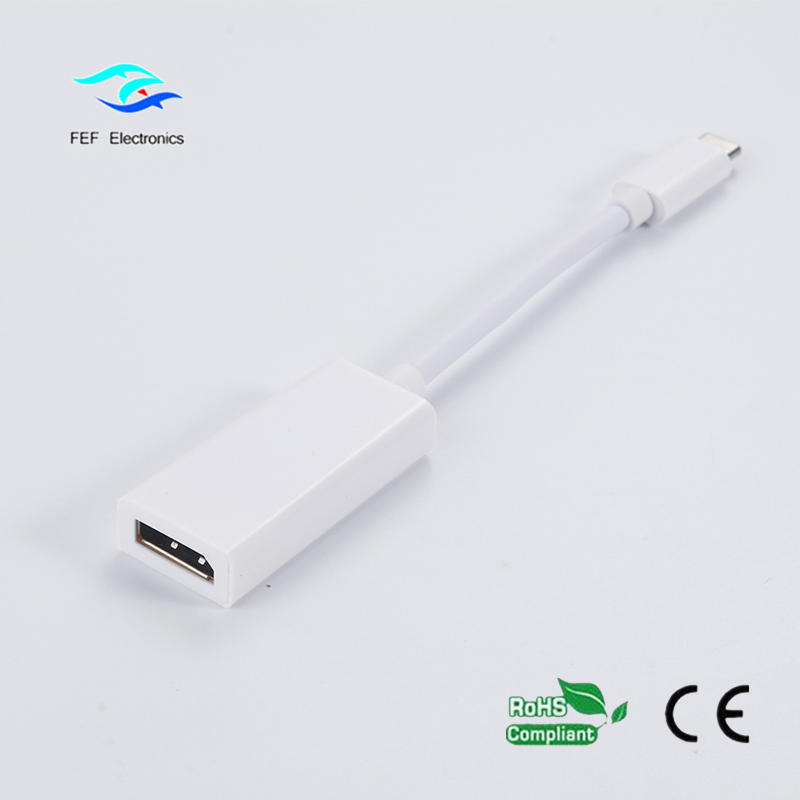 USB TYPE C naar Displayport vrouwelijke ABS shell Code: FEF-USBIC-004A