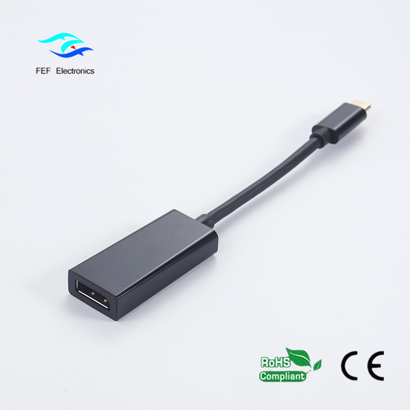 USB TYPE C naar Displayport vrouwelijke ABS shell Code: FEF-USBIC-004A